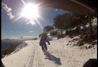 BMX snowboard. GoPro!