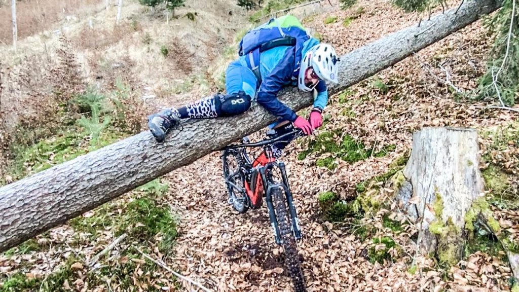 DAS WAR KNAPP! BAUM IM WEG / Mountainbike Tour Eisstein Tirol / E-Bike Conway 2020 Zwischenfazit MTB