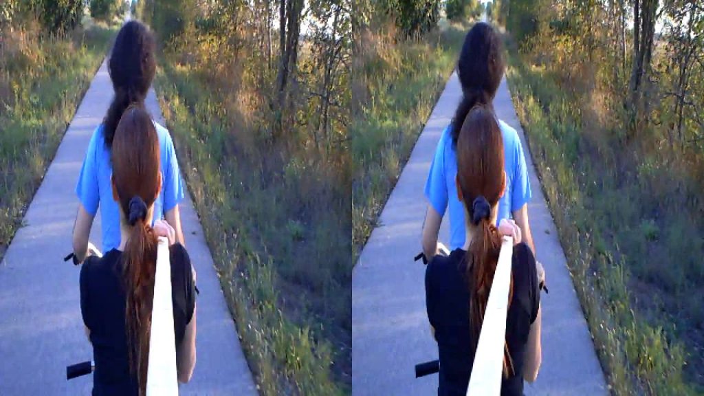 DIY Boom Camera on a tandem bicycle - tandem ride in 3D!