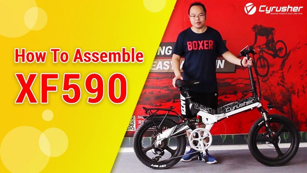 How to Assemble Folding Electric Bike in 15 Minutes |  Cyrusher XF590 Folding City Ebike