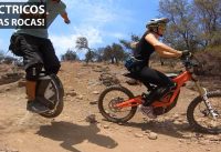 Vehículos Eléctricos en Senderos Difíciles! Monociclo Eléctrico y Sur-Ron Electric Bike!