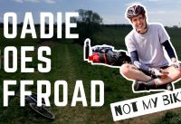 A road biker goes mountain biking.. NOT MY BIKE!!