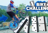 BIKE PARKOUR CHALLENGE  | Slackline et Domino