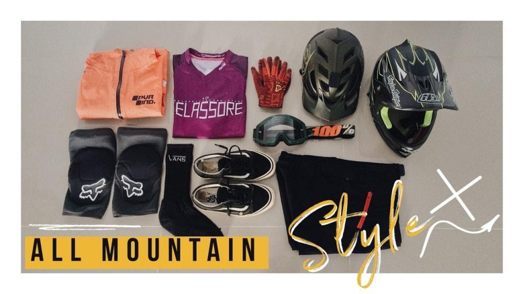Safety gear MTB trail bike All mountain Enduro EWS TLD Halfface knee FOX Launch Glove LEATT fullface