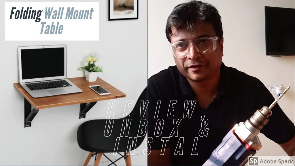 Folding Wall Mount Table | Pepperfry | DIY | install it yourself