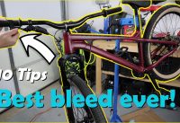 #MTBPlanB Ten tips for epic hydraulic brake bleed on a mountain bike.