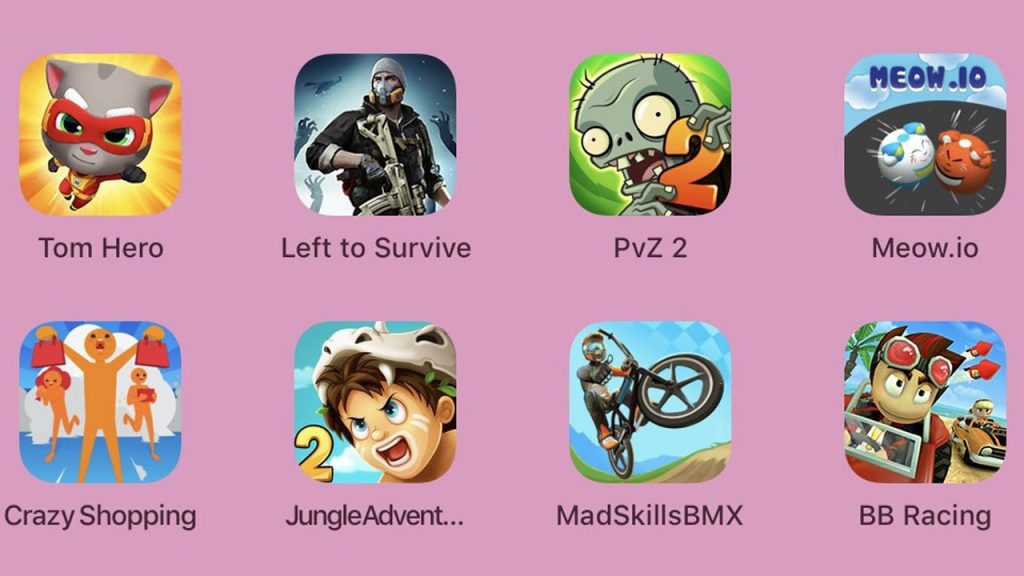 TomHero,LefttoSurvive,PvZ2,Meow.io,CrazyShopping,JungleAdventure2,MadSkillsBMX,BBRacing