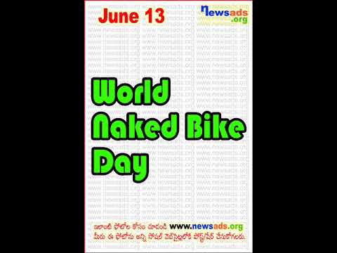 World Naked Bike Day l june 13th