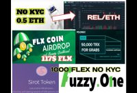 New AirDrop Exchange Listed REL 0.5 ETH,200 BMX,2$ SIROT Token,117$ FLX ,5$ LIBOPAY,1000 FLEX,No KYC