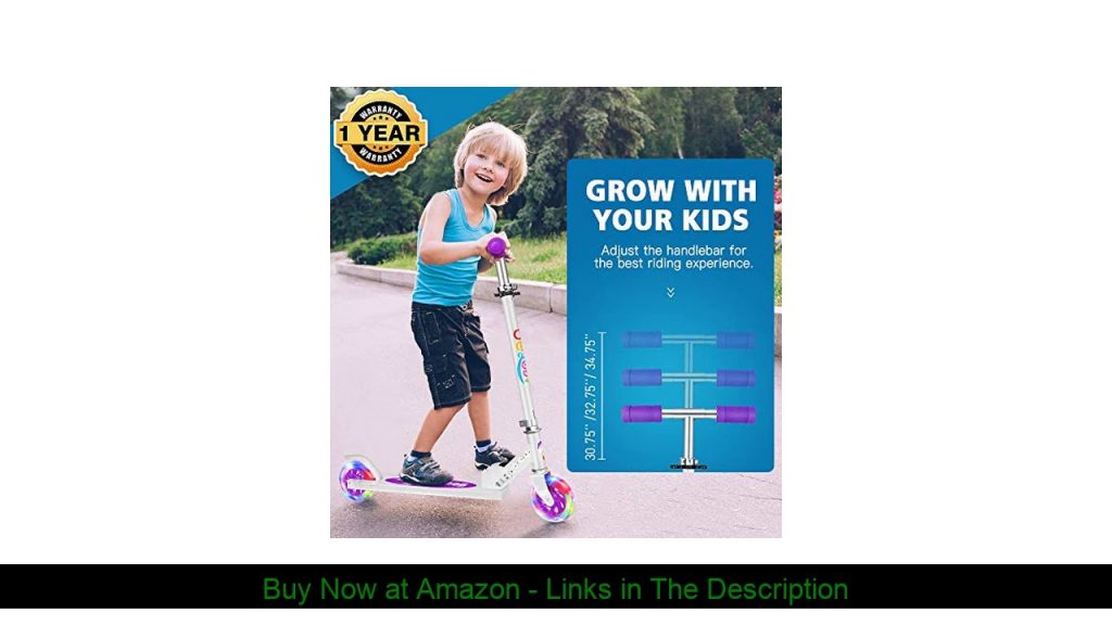 ☘️ BELEEV V1 Scooters for Kids 2 Wheel Folding Kick Scooter for Girls Boys, CSPC&ASTM Safety Certif