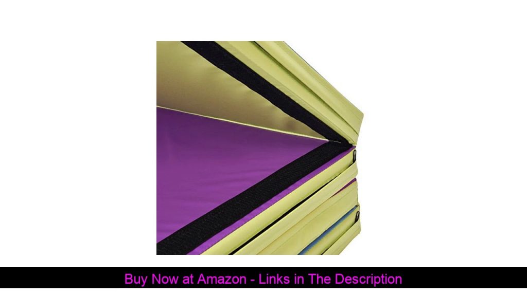 ☑️ Giantex 4'x10'x2 Gymnastics Mat Folding Panel Thick Gym Fitness Exercise (Multi-Colors)