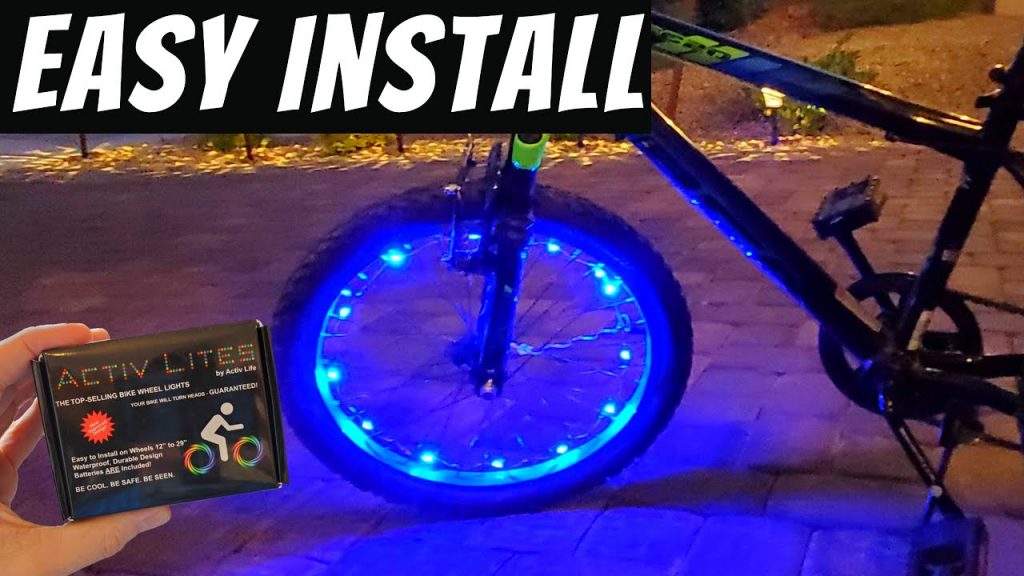 HOW TO INSTALL  LED BIKE LIGHTING - LED BIKE WHEEL LIGHTS - ACTIV LITES FROM ACTIV LIFE