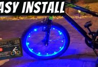 HOW TO INSTALL  LED BIKE LIGHTING - LED BIKE WHEEL LIGHTS - ACTIV LITES FROM ACTIV LIFE