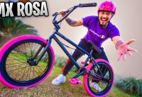 NOVOS ACESSÓRIOS ROSA NA BMX  😱 !! *ficou gringa*
