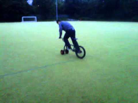 Two front wheels on a bmx