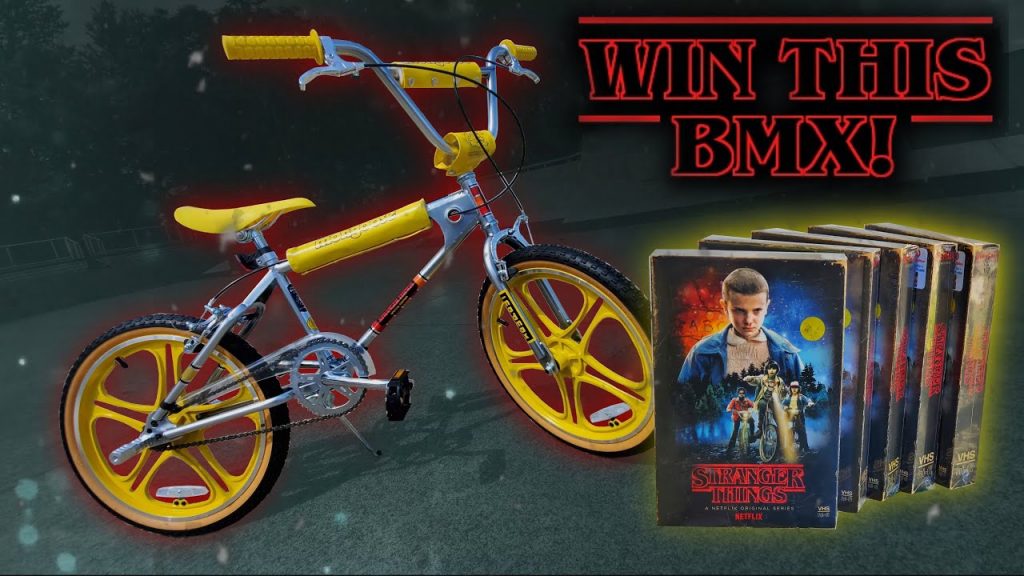 WIN THIS MONGOOSE BMX / STRANGER THINGS DVD BLURAY SET !!