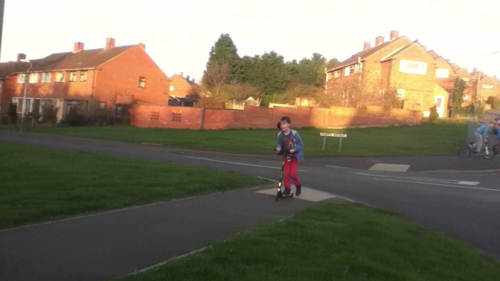 scooter and bmx on mini ramps