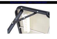 ☄️ 8' Folding Beer Pong Table with Bottle Opener, Ball Rack and 6 Pong Balls - Basketball Design -