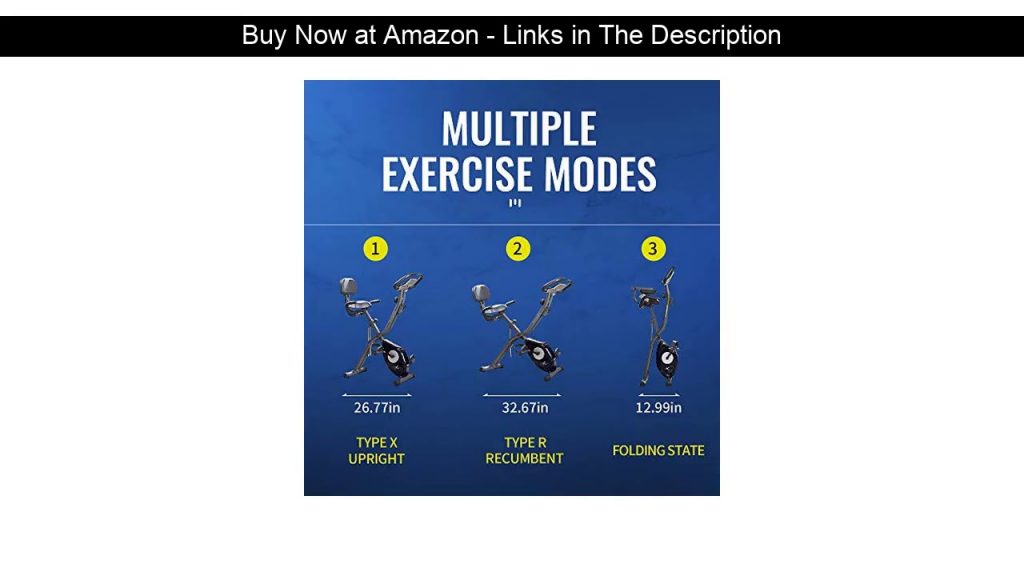 ☄️ leikefitness LEIKE X Bike Ultra-Quiet Folding Exercise Bike, Magnetic Upright Bicycle with Heart