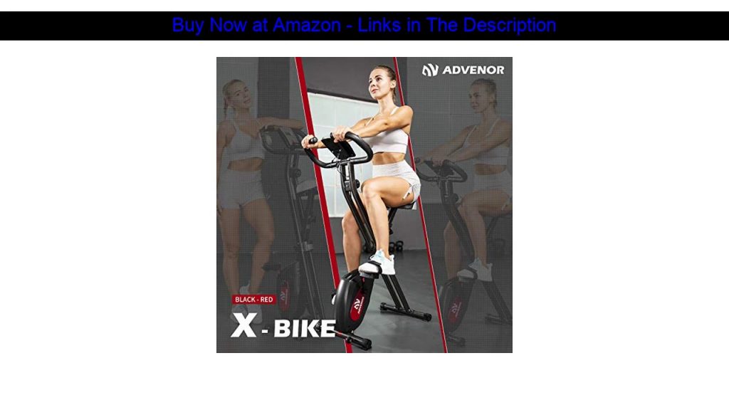 ▶️ ADVENOR Exercise Bike Magnetic Bike Folding Fitness Bike Cycle Workout Home Gym With LCD Monitor