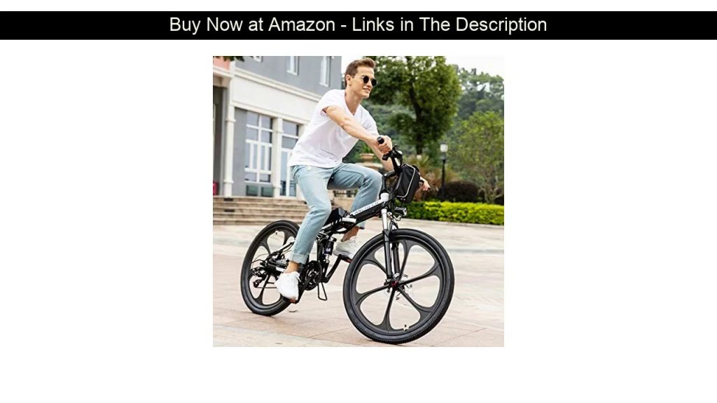 ❄️ ANCHEER Folding Electric Mountain Bike with 26" Super Lightweight Magnesium Alloy 6 Spokes Integ
