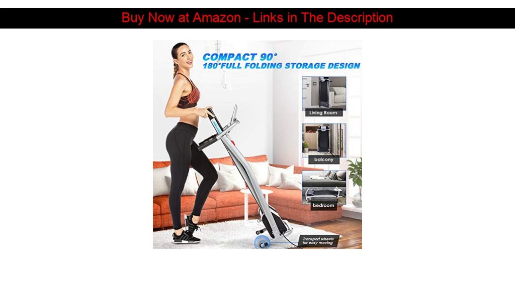 ✅ ANCHEER Folding Treadmill, Electric Running Machine with LCD Screen, Portable Fitness Treadmill f