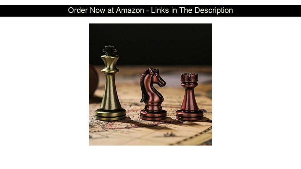 ▶️ Agirlgle International Chess Set with Folding Wooden Chess Board and Classic Handmade Standard P