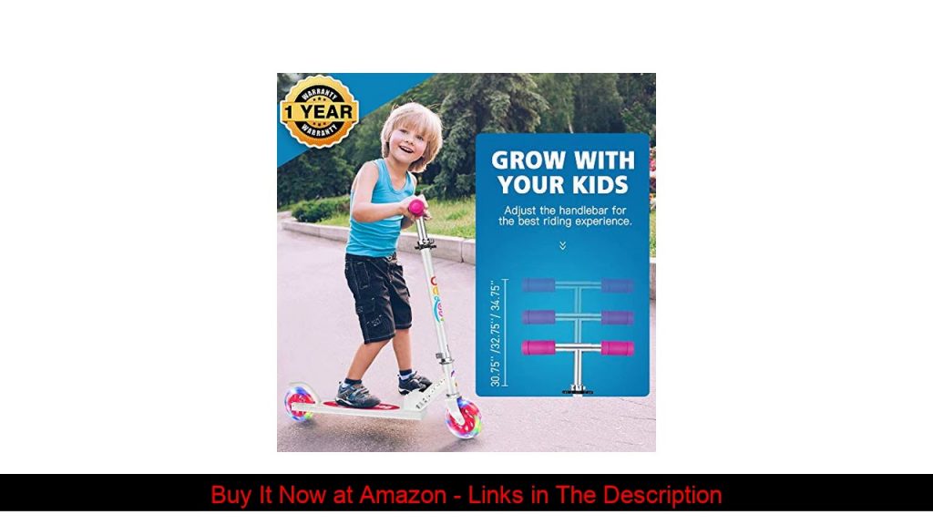 ▶️ BELEEV V1 Scooters for Kids 2 Wheel Folding Kick Scooter for Girls Boys, CSPC&ASTM Safety Certif