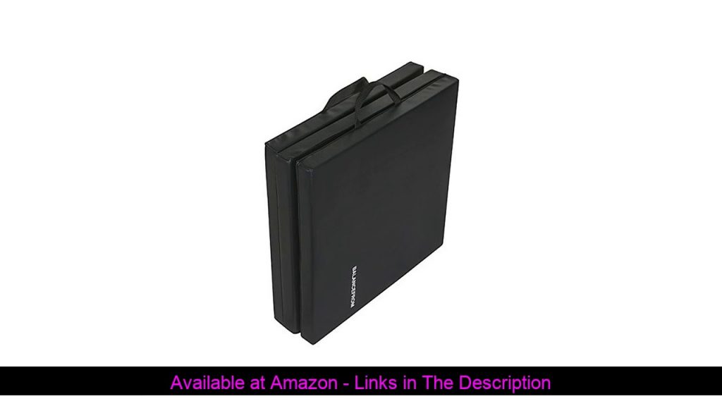 ⭐️ BalanceFrom 2" Thick Tri-Fold Folding Exercise Mat with Carrying Handles for MMA, Gymnastics and