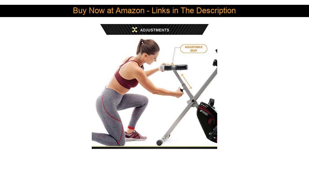 ❄️ CIRCUIT FITNESS Circuit Fitness Folding Upright Exercise Bike with Adjustable Resistance 250 lb.