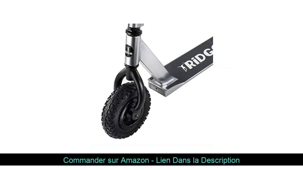 ⭐️ Dirt Scooter Trotinette de Ridge avec Pneus pneumatiques de 200mm d'air, fourches de Style BMX -