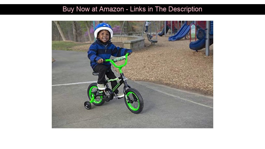 ☀️ Dynacraft Magna Gravel Blaster Boys BMX Street/Dirt Bike 12", Black/Green