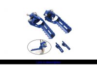 Estrada da motocicleta frente pé pegs folding apoio para os pés grampos 22-25mm para bmw r1250gs r