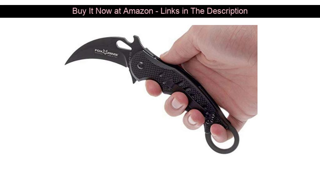 ⭐️ FOX 479 G10 Black Emerson Wave Folding Karambit