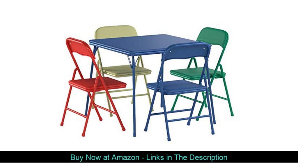 ✨ Flash Furniture Kids Colorful 5 Piece Folding Table and Chair Set