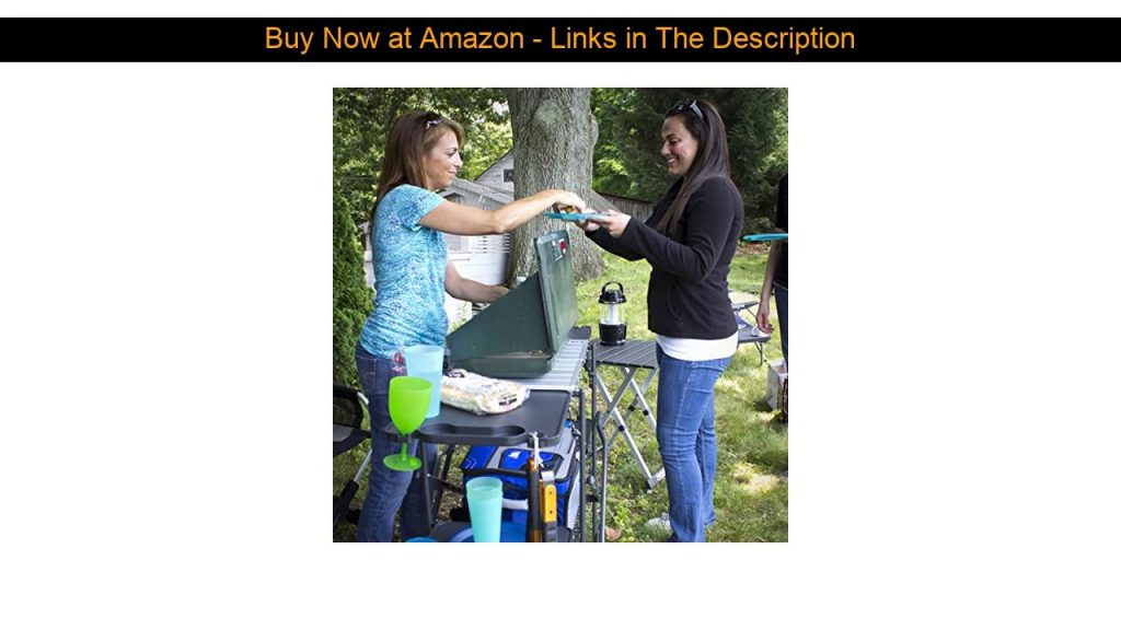 ▶️ GCI Outdoor Slim-Fold Camp Kitchen Portable Folding Cook Station
