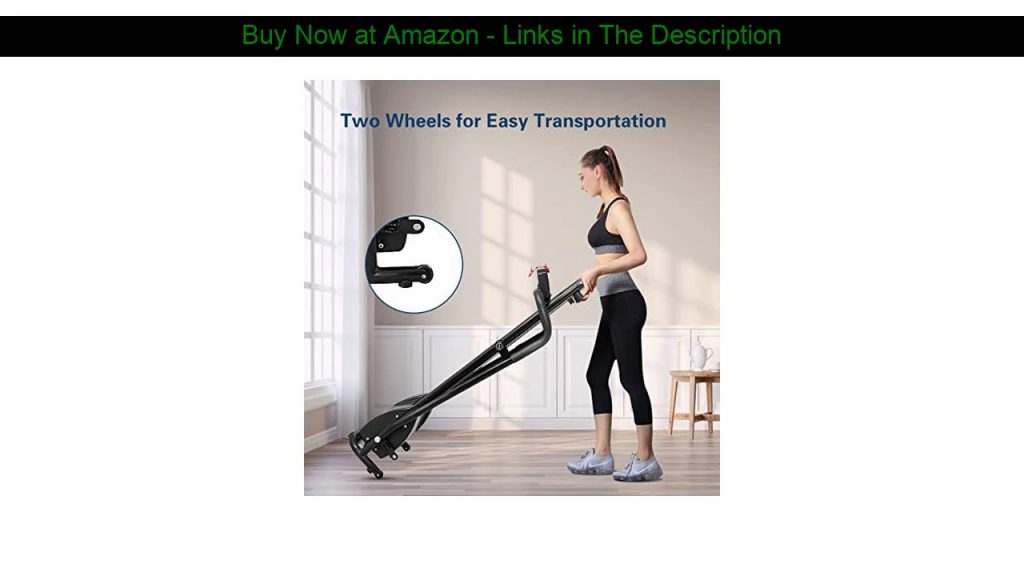 ▶️ GYMAX Folding Treadmill, Portable Low Noise Jogging Electric Walking Running Machine Exercise Tr