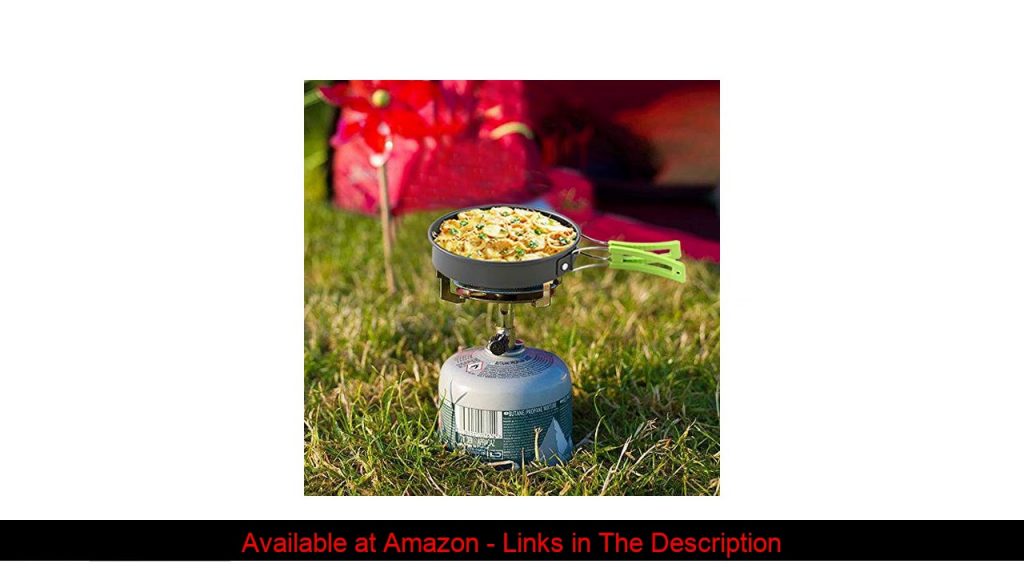 ❄️ Honest Portable Camping cookware Mess kit Folding Cookset for Hiking Backpacking 10 Piece Lightw