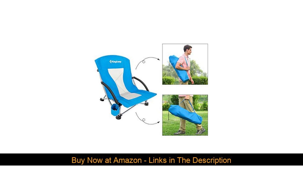 ✨ KingCamp Camping Chair, Lightweight Multi-Color Folding Beach Chair for Garden Lawn Picnic Concer