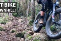 La Mamba Negra! Fat Bike Eléctrica Mid Drive Haciendo Barro en el Downhill!