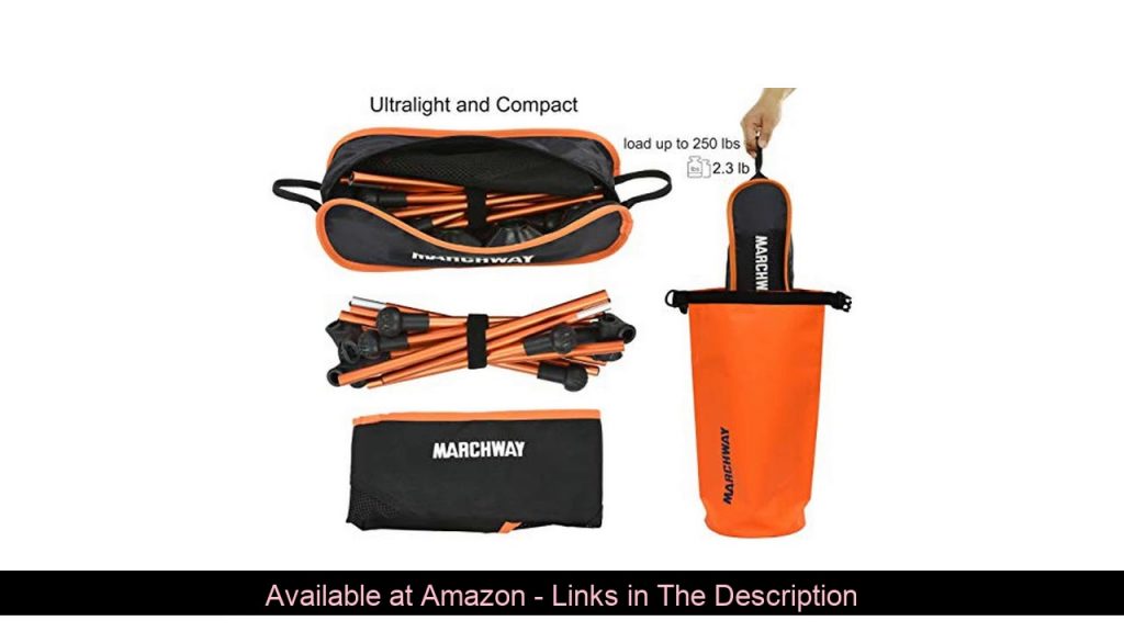 ☄️ MARCHWAY Ultralight Folding Camping Chair with Anti-Sinking Wide Feet, Portable Compact for Outd