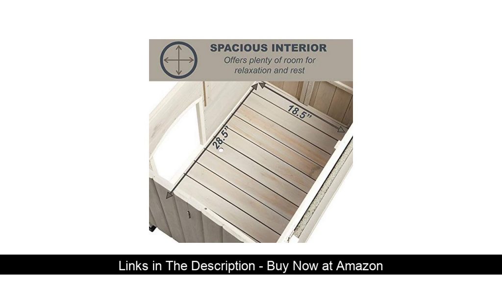 ❎ MidWest Homes for Pets Eillo Folding Outdoor Wood Dog House, No Tools Required for Assembly | Dog