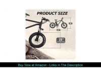 ✨ NAKTO 20" Electric Bike Fat Tire Mountain Ebike 300W Electric Bicycle with 36V10A Lithium Battery