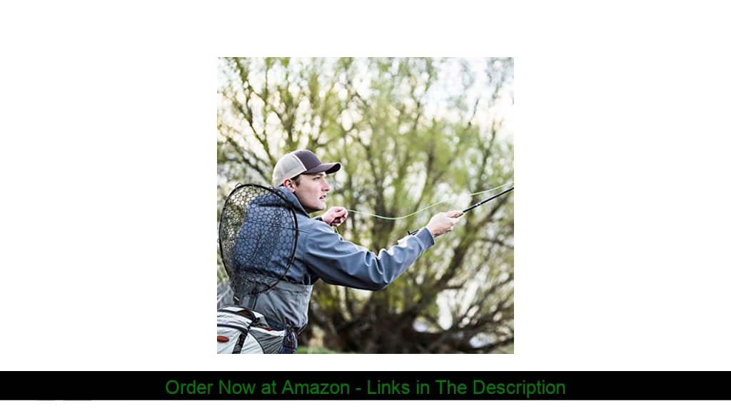 ☑️ PLUSINNO Fly Fishing Net, 16" x 13" Fish Landing Net, Soft Rubber Safe Catch and Release Folding