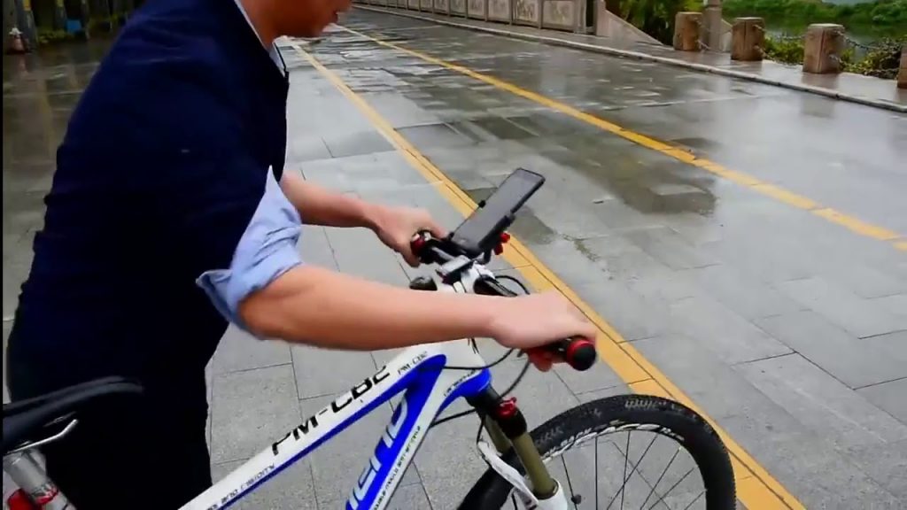 Promend Aluminum Alloy Bike Mobile Phone Holder Adjustable Bicycle Phone Holder Non slip MTB Phone S