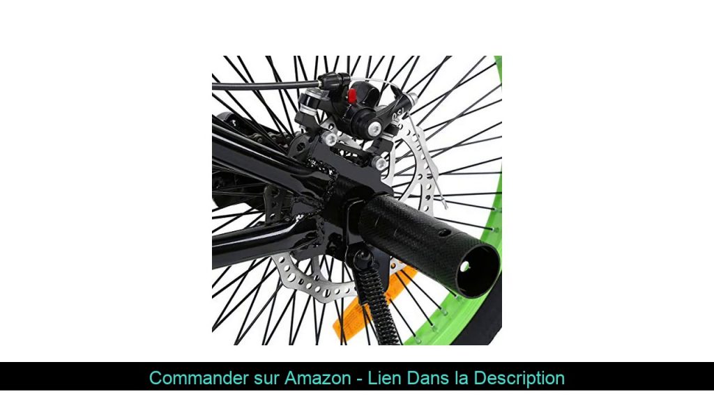 ▶️ Ridgeyard Vélo BMX Freestyle 20" Rotor System 360°4 chevilles BMX Bike (Noir + Vert)