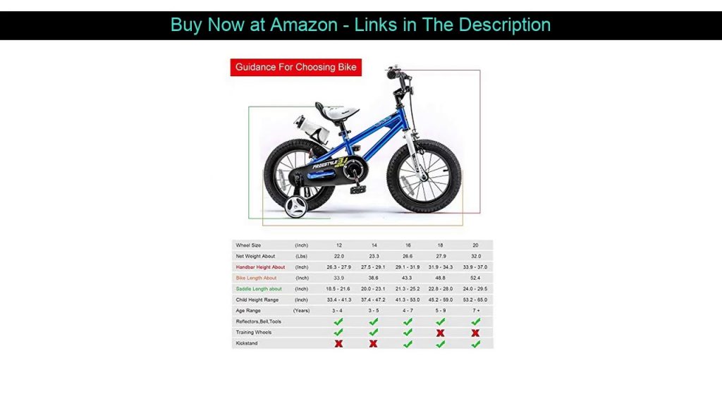 ☄️ RoyalBaby Kids Bike Boys Girls Freestyle BMX Bicycle with Training Wheels Gifts for Children Bik