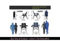 ❄️ STRONGBACK Elite Folding Camping Chair with Lumbar Support, Black