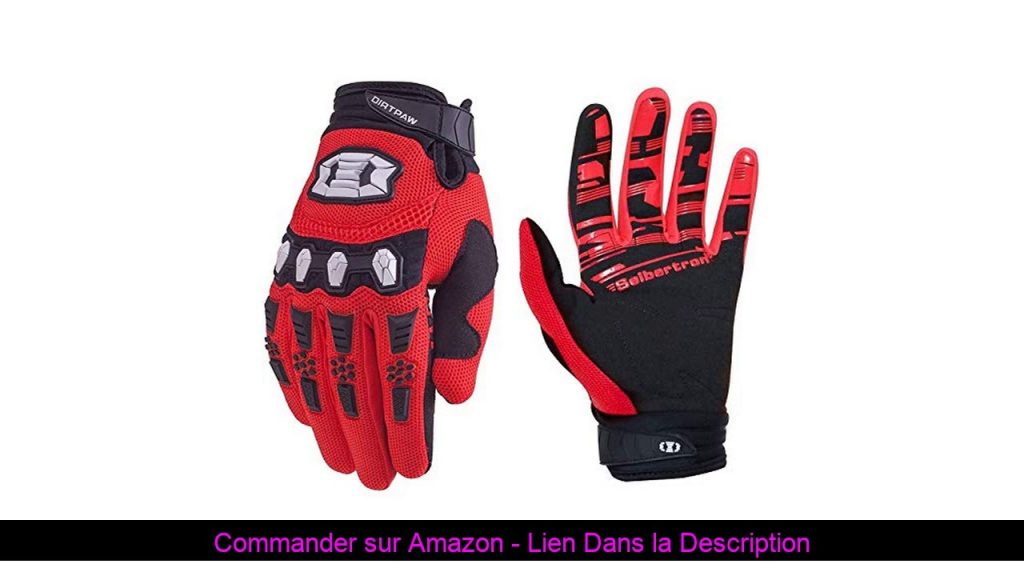 ▶️ Seibertron Dirtpaw Silicone Antidérapant Cyclisme Vélo Motocross Course BMX MX ATV VTT Gants Ple
