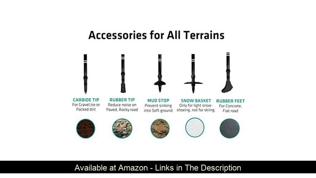 ▶️ TREKOLOGY Trek-Z Trekking Hiking Poles - 2pc Pack Collapsible Folding Walking Sticks, Strong Lig